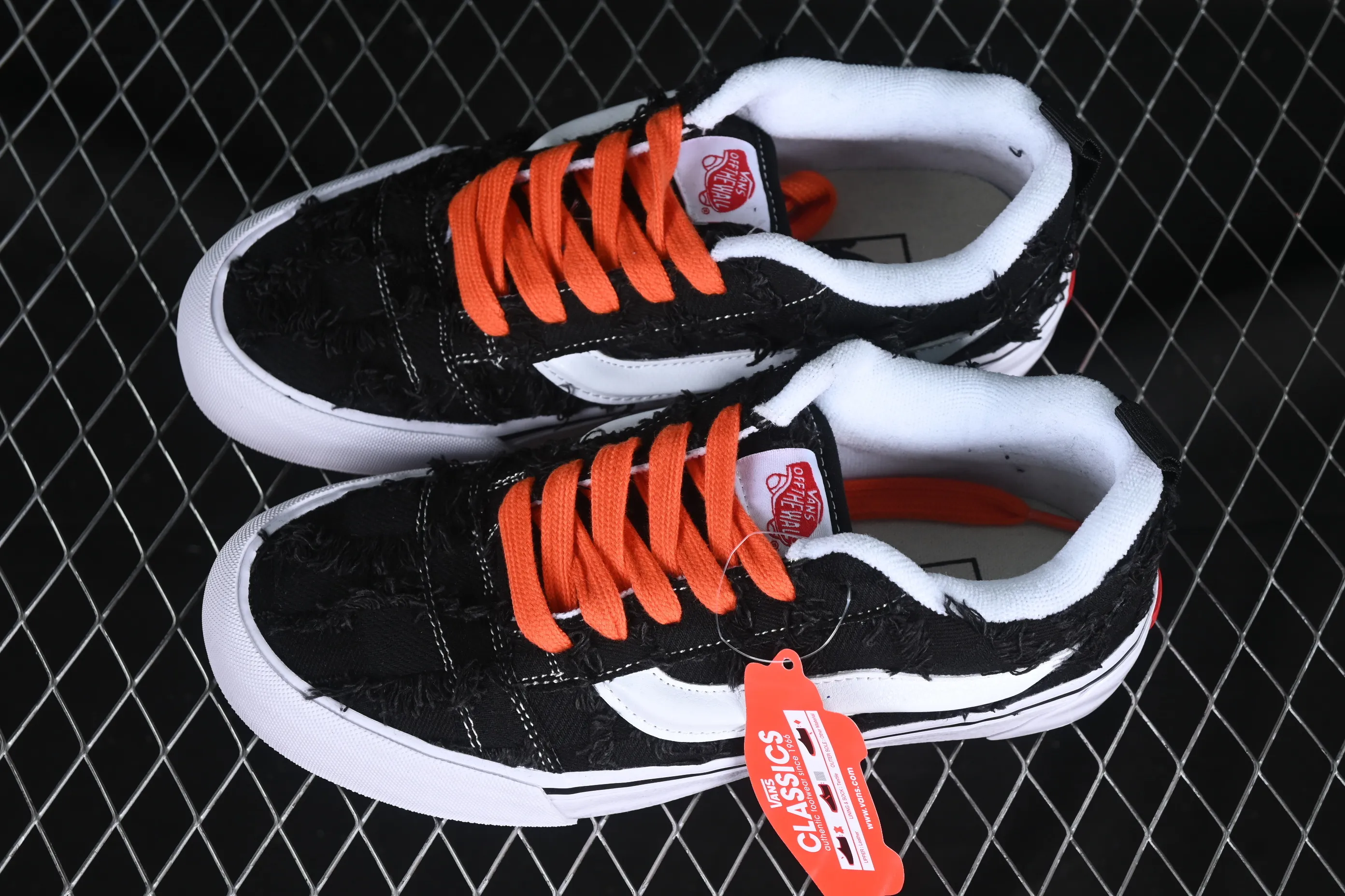 All categories Vans Vans series Vans Low Vans low-top Vans Knu Skool Vans denim rag low-top retro casual fat bread shoes VN0009QC6BT